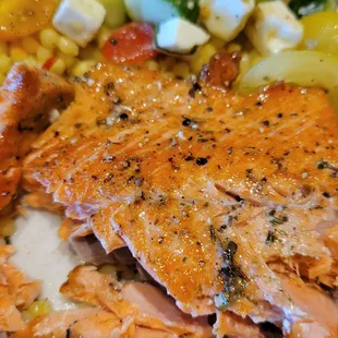 Wild Salmon with Saffron Couscous