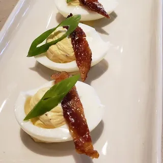 Maple Bacon Deviled Eggs