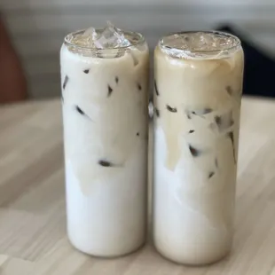 Iced lavender lattes