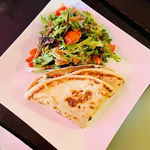 mediterranean crepe with side salad