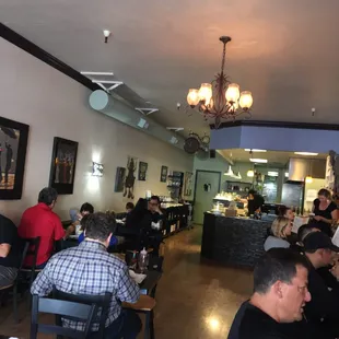 Interior of restaurant