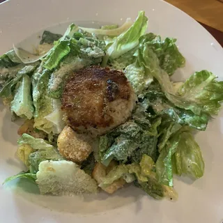 Crab Cake Caesar Salad