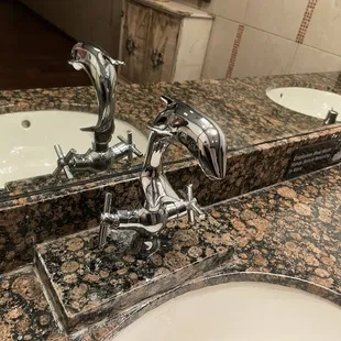 Cute dolphin knob in the bathroom