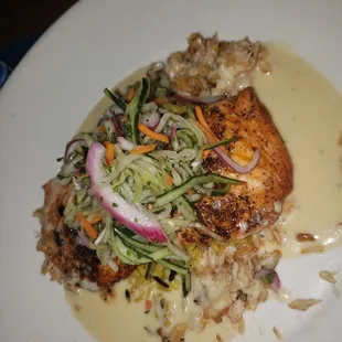 Cedar plank salmon
