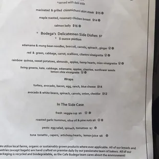 Lunch Menu-Cafe Bodega