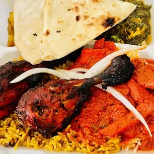 Tandoori Chicken, Basmati Rice, Chicken Masala