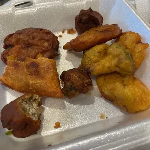 Vegetarian appetizer sampler