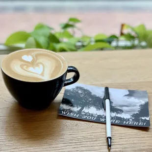 Postcards by the window