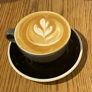 Delicious caffe latte. Too bad no food to go with it!