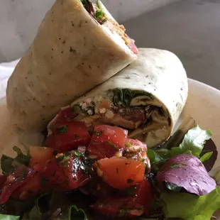The Greece wrap with chicken!