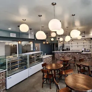 the interior of a restaurant