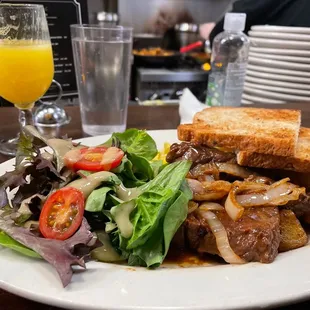 Steak Tips &amp; Egg Plate