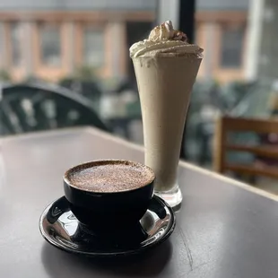 San Francisco cappuccino and mocha frost