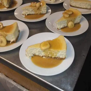 a variety of desserts on plates