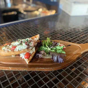 Chicken and bacon baguette with feta instead of mozzarella
