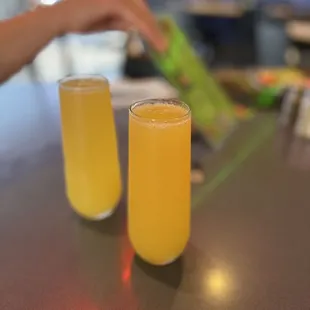 Orange mimosas