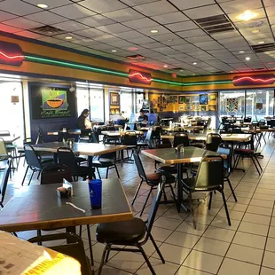 the interior of a restaurant