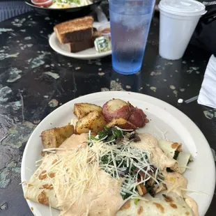 chicken crepes .. pretty good