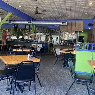 the interior of a restaurant