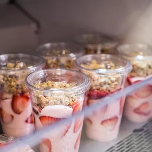Fruit Parfaits! We make these here!