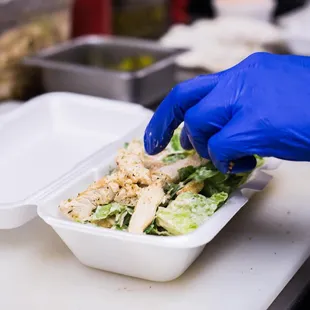 Chicken Caesar salad