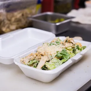 Chicken Caesar salad