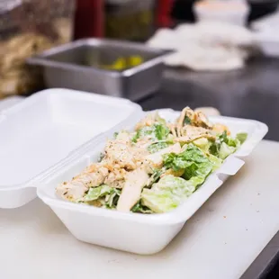 Chicken Caesar salad