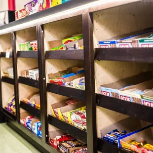 Our selection of snacks