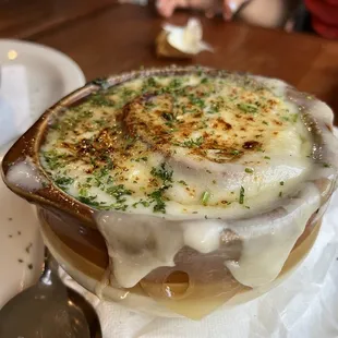 French Onion Soup Au Gratin- highly recommend this!