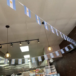 the interior of a restaurant