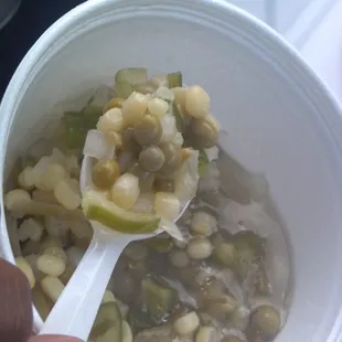 Vegetable salad ( Corn, peas, celery, and french cut string beans)