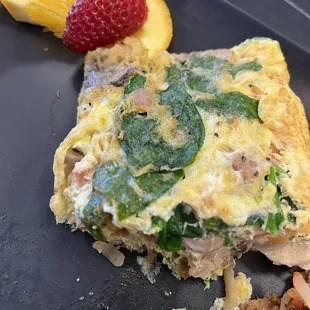 please excuse the half eaten omelet. I started eating it before I took a photo. Food is delicious!!!!!