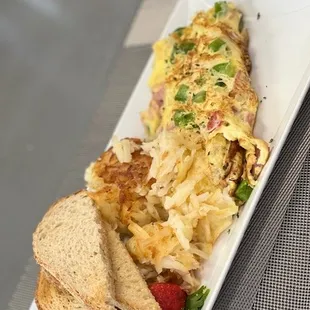 Western Omelet with hashbrowns!