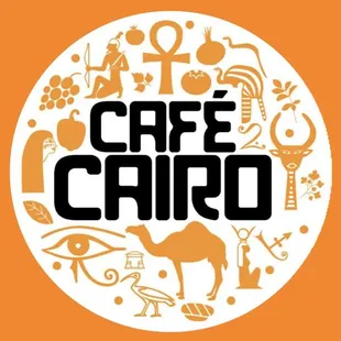 an egg with the word cafe cairo