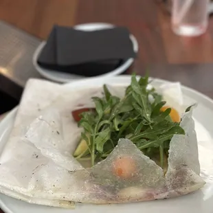 a plate of food on a table