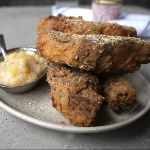 Country Fried Baby Back Ribs with jezebel sauce