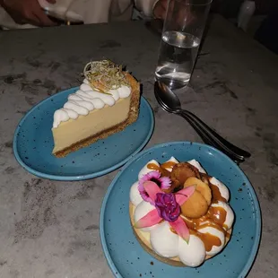 Banana Pudding Tart/Key Lime Tart. Both were excellent
