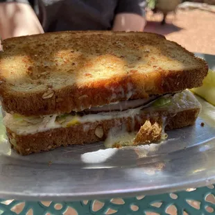 Stu&apos;s Dad Sandwich (with Turkey and Swiss, loaded with Mayo, muster, tomato, and lettuce)