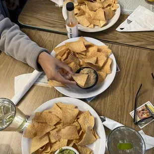 Chips w/ guacamole $6.95 (2 orders) &amp; pumpkin seed $8.95 - friends got 11.25.23