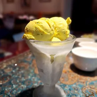 Saffron ice cream