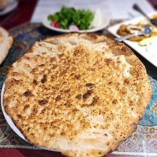 Freshly oven baked Persian flatbread