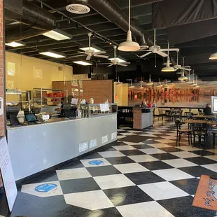 interior, sushi and sashimi