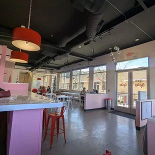 expansive dining room