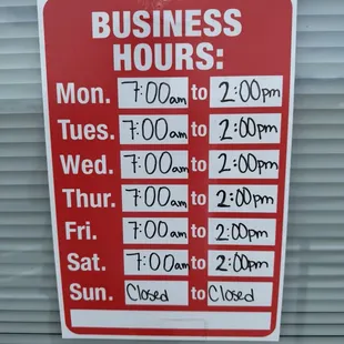 Business Hours