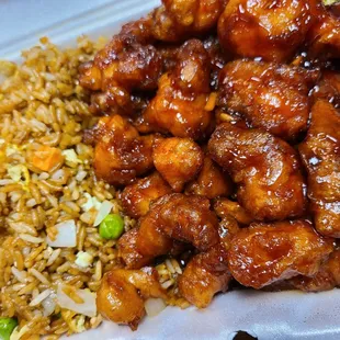Back for more General Tso&apos;s with fried rice!