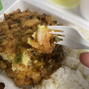 L. Shrimp Egg Foo Young Lunch Special