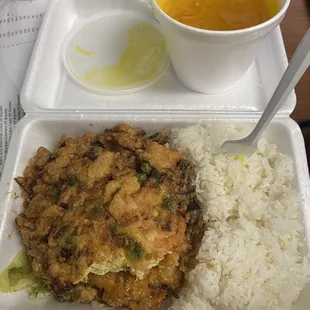 L. Shrimp Egg Foo Young Lunch Special