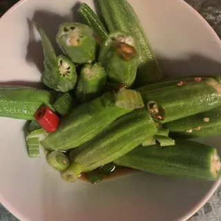 Poached Okras