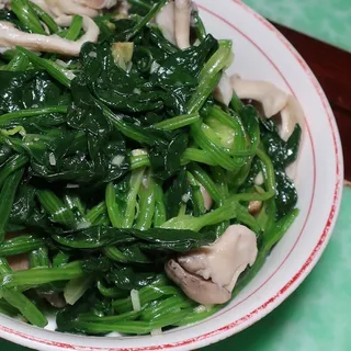 Mushrooms with Spinach