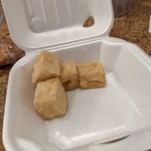 Golden Tofu - this is after we ate a bunch so it was a decent portion